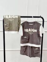 کد ۳۸۰۰ ست وارداتی تیشرت شلوارک باکسی TAAIGH - Image 3