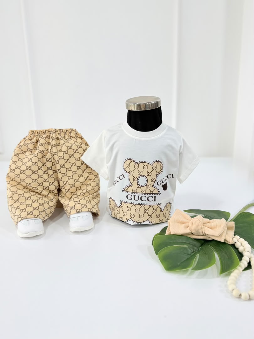 کد ۳۷۹۷ تیشرت شلوارک خرس GUCCI