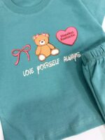 کد ۳۷۹۹ تیشرت شلوارک خرس پاپیون دار Romantic - Image 4