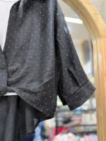 کد ۳۸۰۳ شومیز گره ای فول نگین نوجوان طرح فرنیکا - Image 5