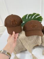 کد 3813 کلاه قهوه ای طرح آلیدا - Image 2