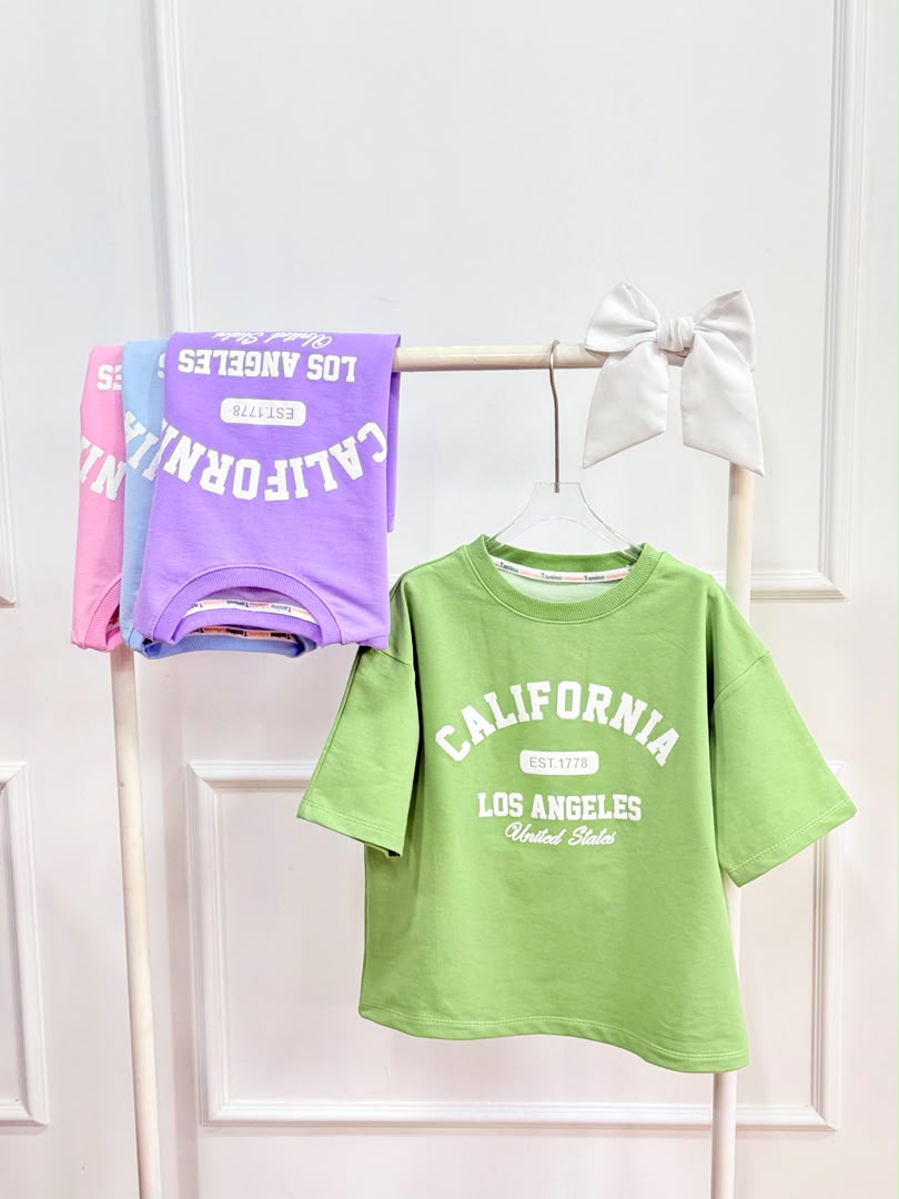 کد 3817 تک تیشرت باکسی سایز 55 طرح CALIFORNIA