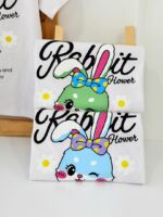 کد ۳۸۳۳ تیشرت شلوارک خرگوش پاپیون خالخالی Rabbit - Image 6