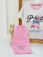 کد ۳۸۳۳ تیشرت شلوارک خرگوش پاپیون خالخالی Rabbit - Image 5