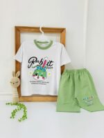 کد ۳۸۳۳ تیشرت شلوارک خرگوش پاپیون خالخالی Rabbit - Image 3