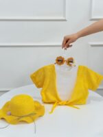 کد 3848 بلوز شلوارک سوزندوزی طرح رایلی - Image 7
