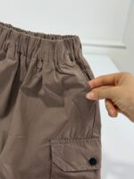 کد ۳۸۷۳ تیشرت شلوارک وارداتی طرح ساعت - Image 2
