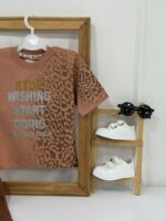 کد ۳۸۸۴ تیشرت شلوارک پلنگی STOP WISHING - Image 6