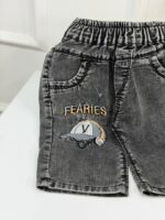 کد ۳۹۰۰ شلوارک جین طرح FEARIES - Image 2