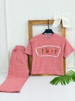 کد ۳۹۹۶ تیشرت شلوار طرح Little Dasy - Image 3