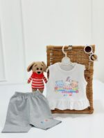 کد ۴۰۲۲ تاپ شلوارک طرح خرگوش RAINBOW - Image 4