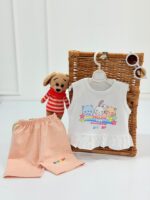 کد ۴۰۲۲ تاپ شلوارک طرح خرگوش RAINBOW - Image 2