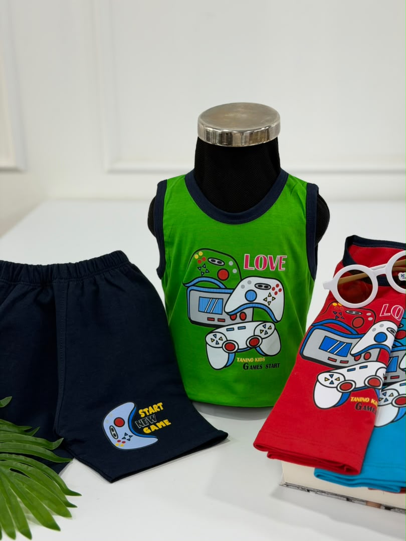 IMG-20260809-WA0039 کد ۴۰۶۴ تاپ شلوارک پلی استیشن - Image 1