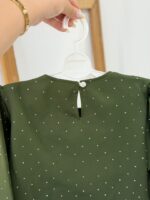 کد ۴۱۴۲ بلوز شلوار نگینی طرح چیدا - Image 6