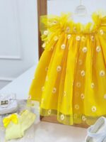 کد ۴۱۸۱ پیراهن طرح بابونه زرد - Image 5