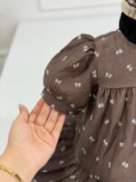 کد ۴۱۸۶ پیراهن حریر شیشه ای طرح غزال - Image 11