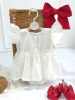 کد ۴۱۹۱ بادی سوزندوزی سفید طرح سوزان - Image 3