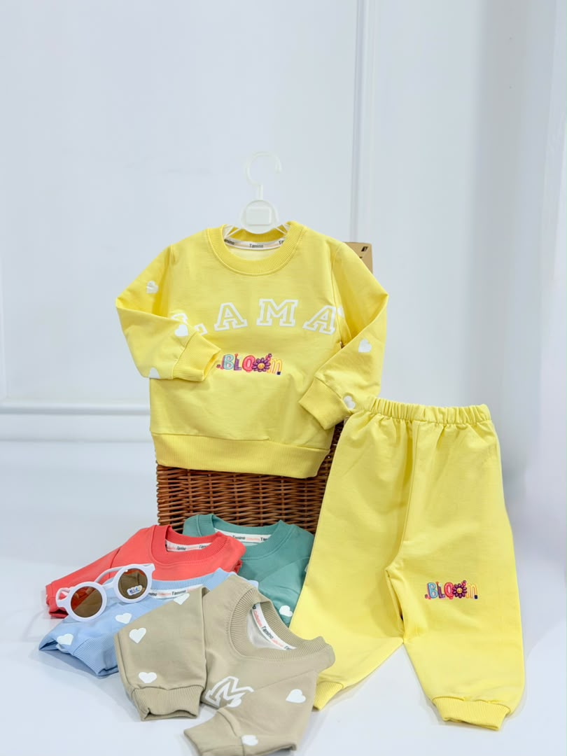 IMG-20260910-WA0009 کد ۳۲۴۲ بلوز شلوار LAMA آستین قلبی - Image 1