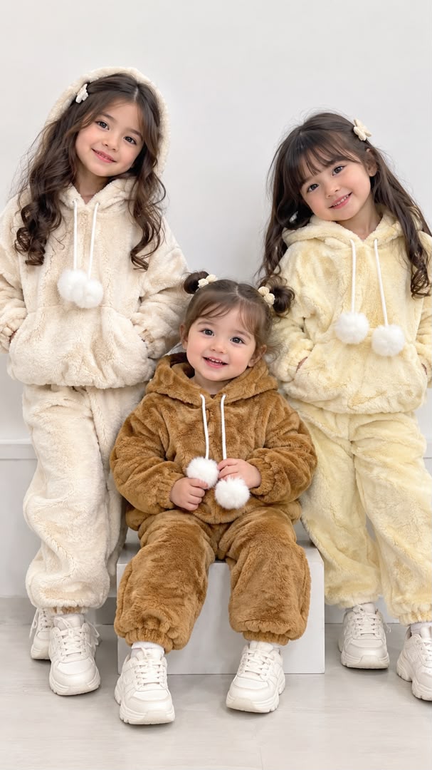 IMG-20260928-WA0072 کد ۴۳۴۳ هودی شلوار کلاه دار طرح پاپی - تصویر 1